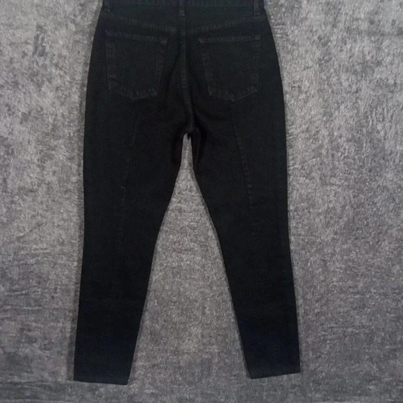 Reformation Denium skinny French High rise bottom fly wash thames size 28 - Picture 4 of 9